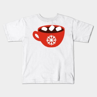 Hot chocolate pattern Kids T-Shirt